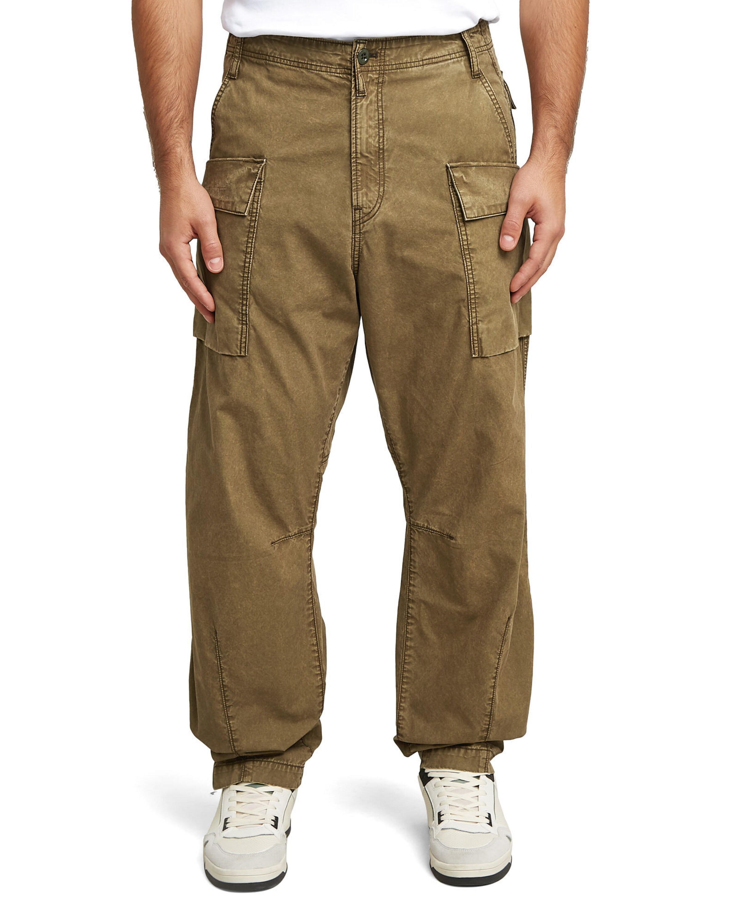 G-STAR Tapered Cargobroek in Bruin: voorkant