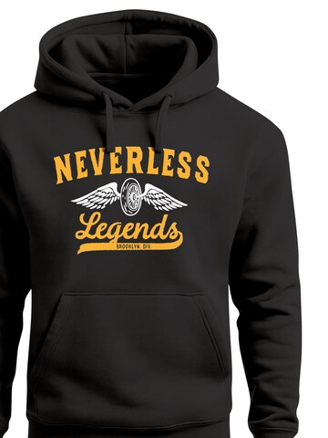 Neverless Sweatshirt 'Biker Legends' in Black