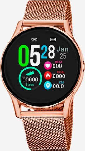 Montre digitale Lotus en or : devant