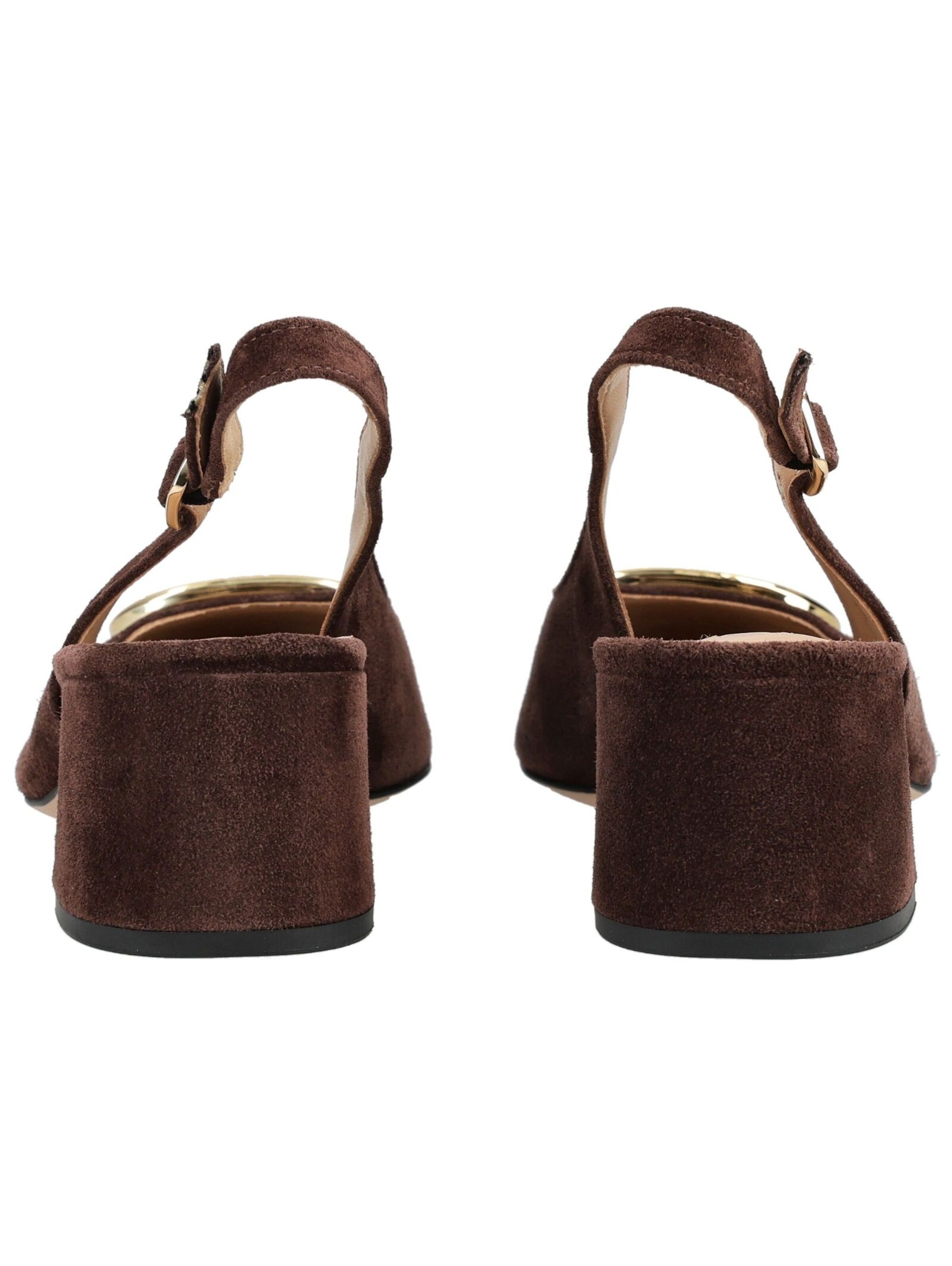 Décolleté sling di Högl in marrone