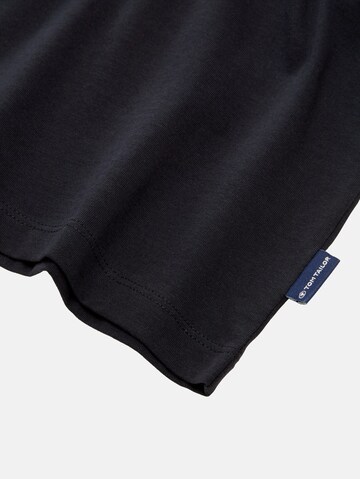 TOM TAILOR Shirt in Black
