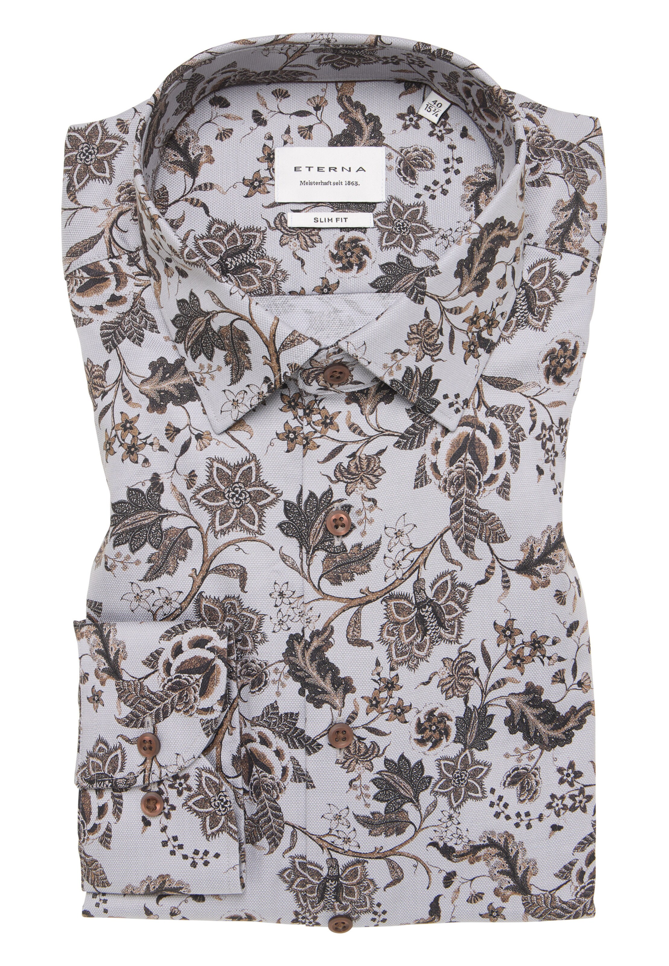 ETERNA Slim fit Business Shirt in Purple