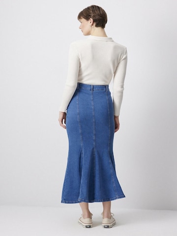 Jupe Touche Prive en bleu