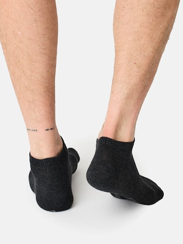 Nur Die Ankle socks ' Bambus ' in Grey