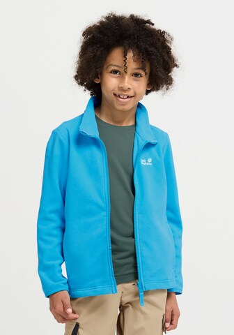 JACK WOLFSKIN Fleece Jacket in Blue: front