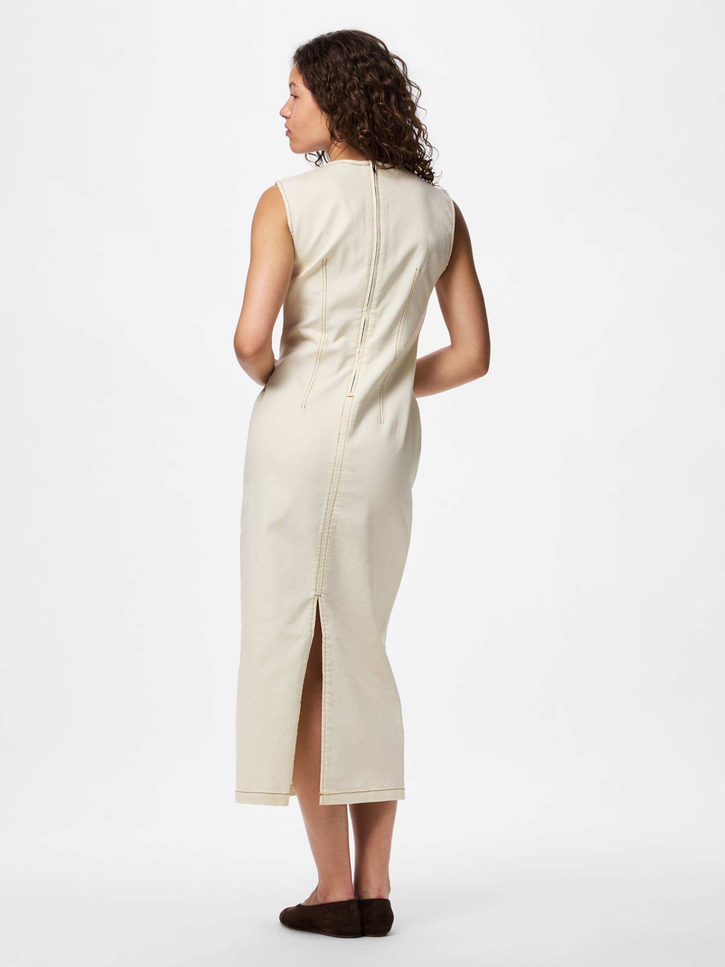 PIECES Dress 'PCFRANNA' in Beige