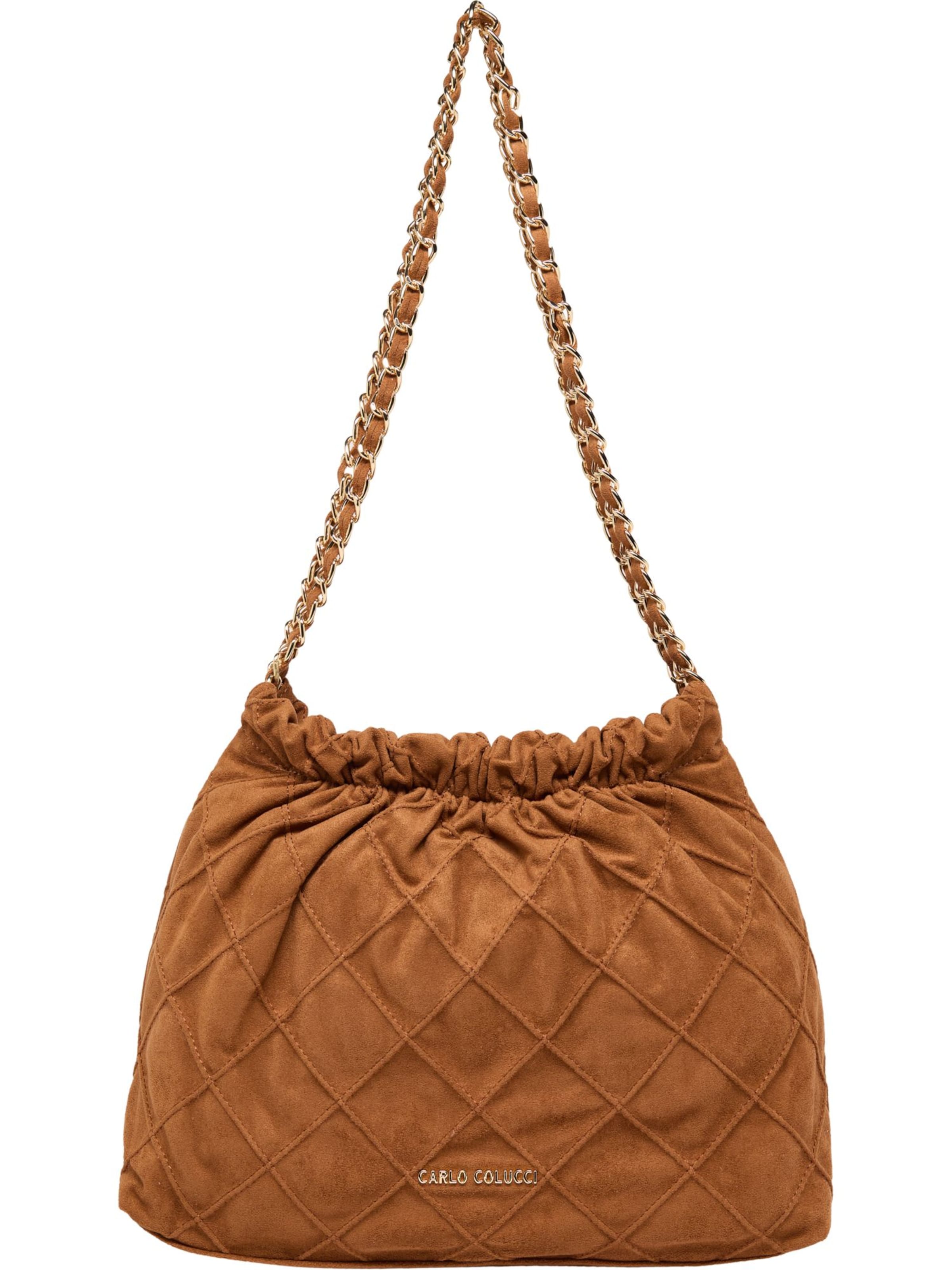 Carlo Colucci Shoulder bag in Bronze: front