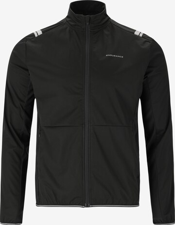 ENDURANCE Athletic Jacket 'Diker' in Black: front