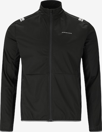 ENDURANCE Athletic Jacket 'Diker' in Black: front