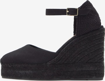 Castañer Espadrillo 'Carol' värissä musta: etupuoli