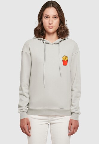 Merchcode Sweatshirt 'French Fries' in Grau: Vorderseite