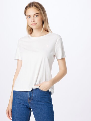 Tommy Jeans Shirt in Weiß: predná strana