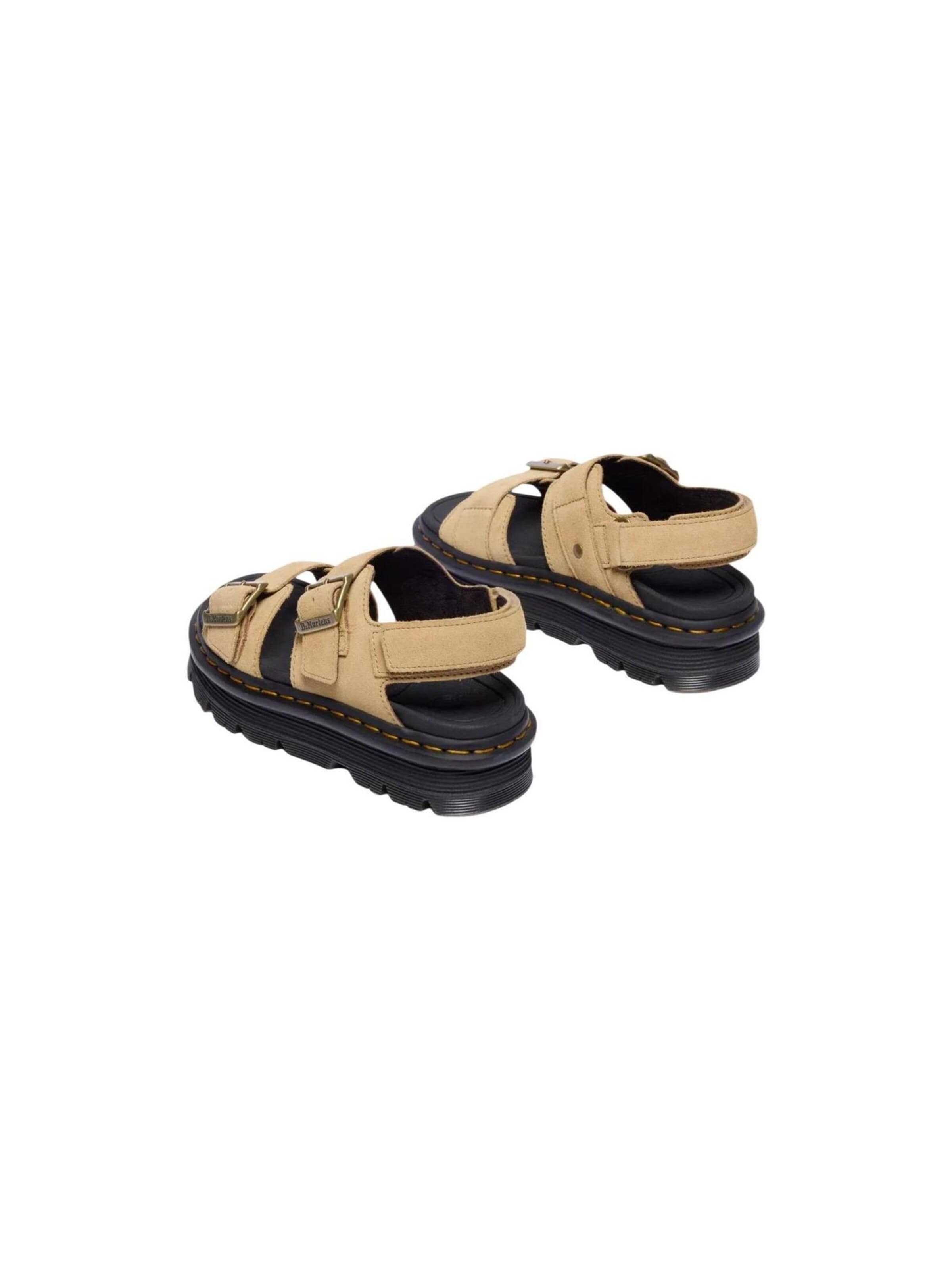 Dr. Martens - Sandalias 'Zebzag Sandal Savannah Tan Eh Suede 42689200' en beige