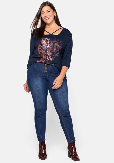 SHEEGO Džínsy - modrá denim, Model/-ka