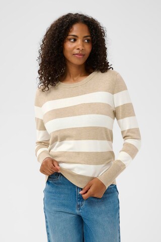 Kaffe - Jersey en beige: frente