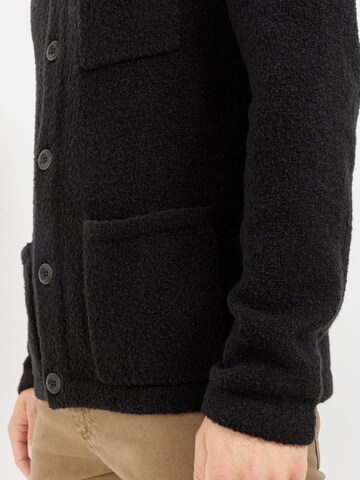 CAMEL ACTIVE Knit Cardigan in Black