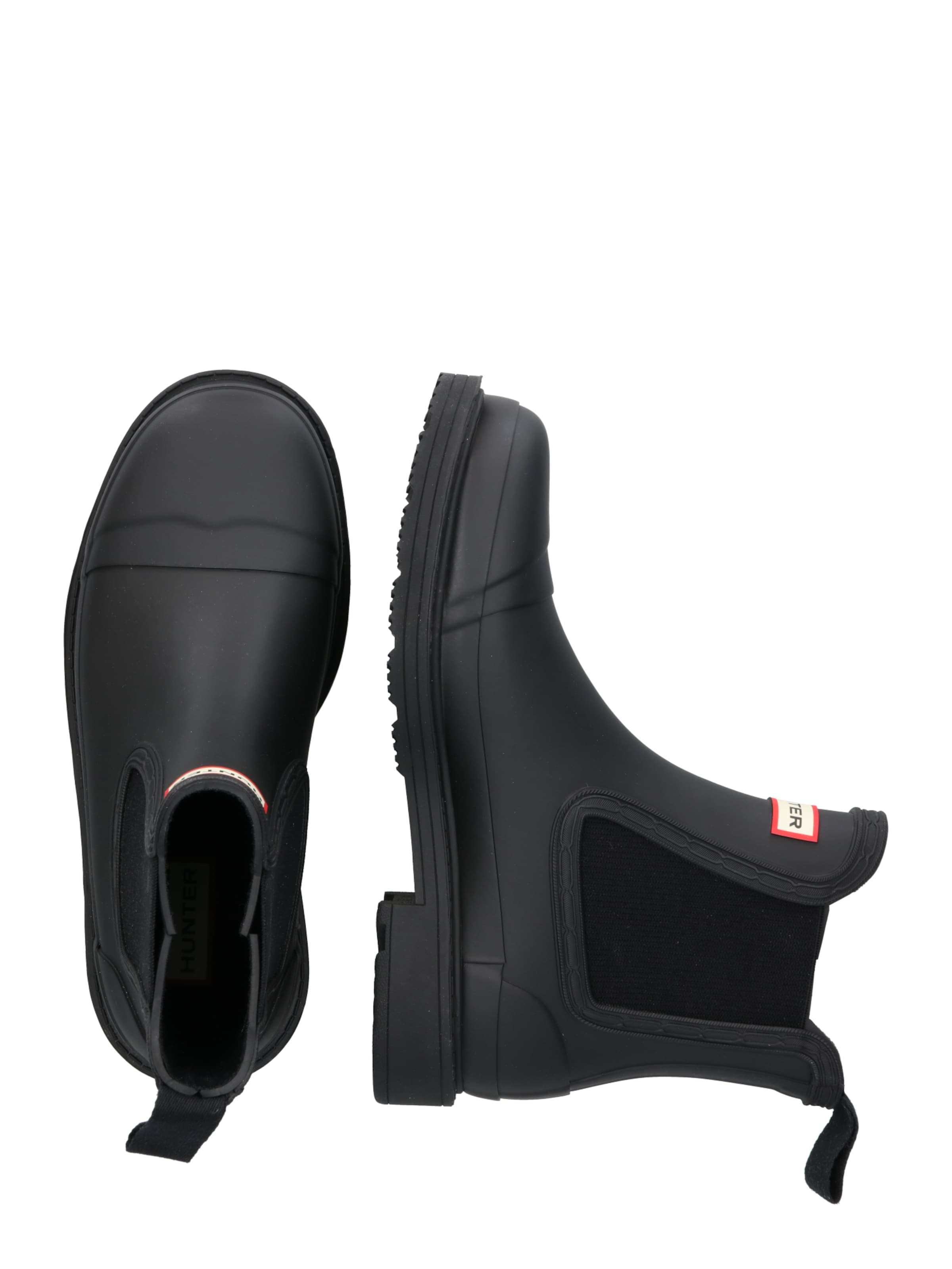 HUNTER Rubber Boots 'Commando' in Black