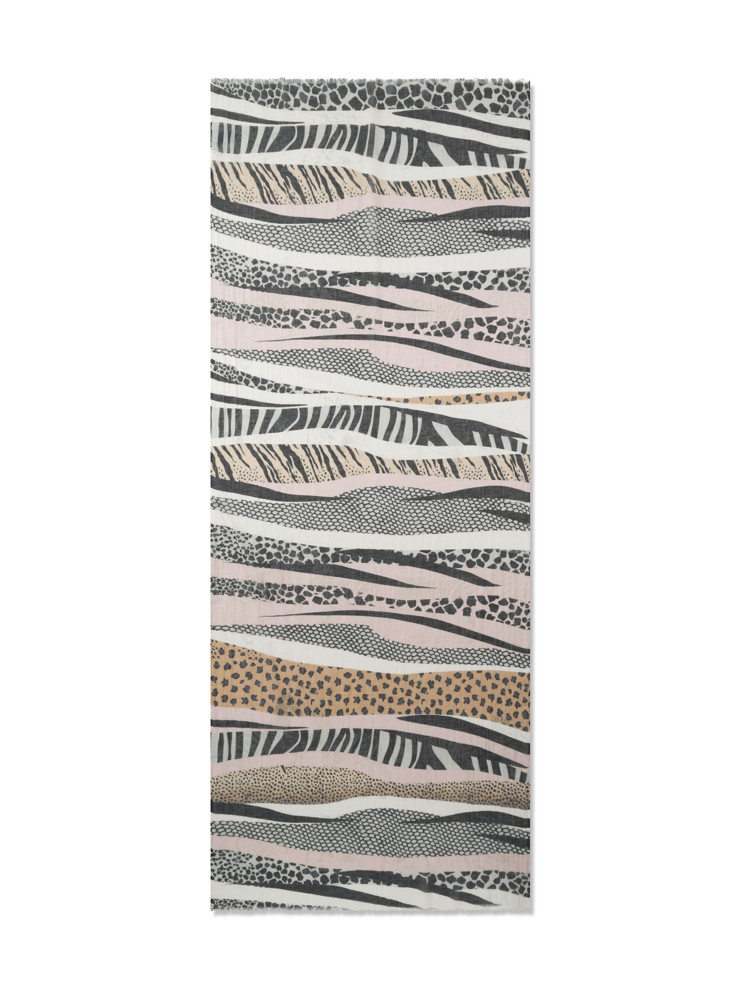 CODELLO Schal mit Animal-Muster-Mix in Schwarz