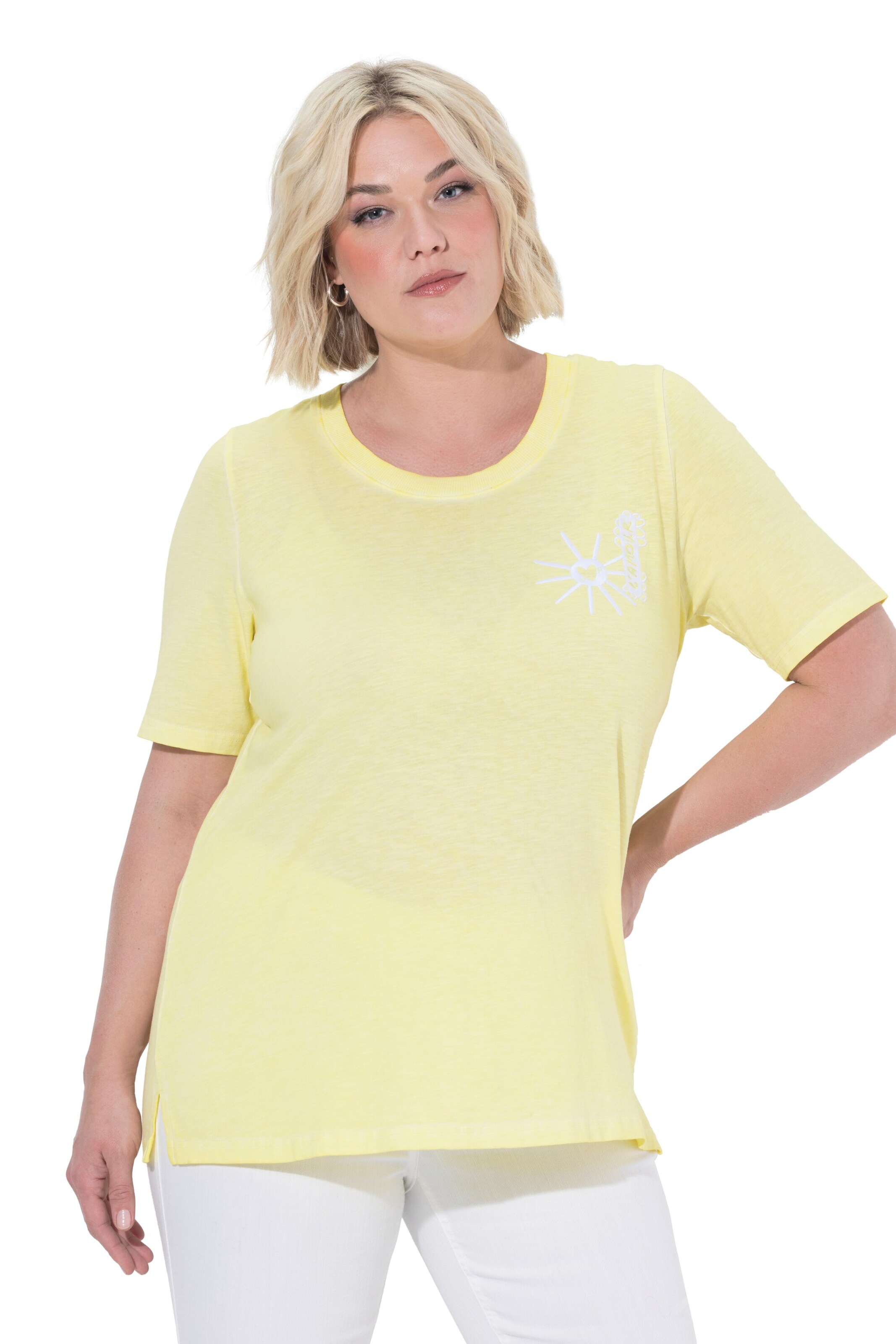 Ulla Popken Shirt in Gelb: Vorderseite