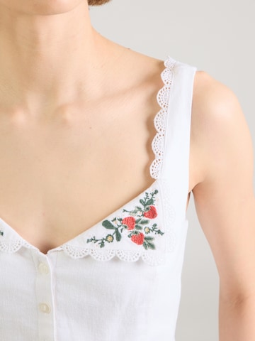 Camicia da donna di Abercrombie & Fitch in bianco