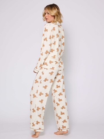 Loungeable Pyjama 'Teddy Bear' in Beige