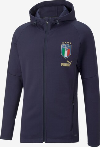 PUMA Sportsweatjacke 'Italien' in Blau: predná strana