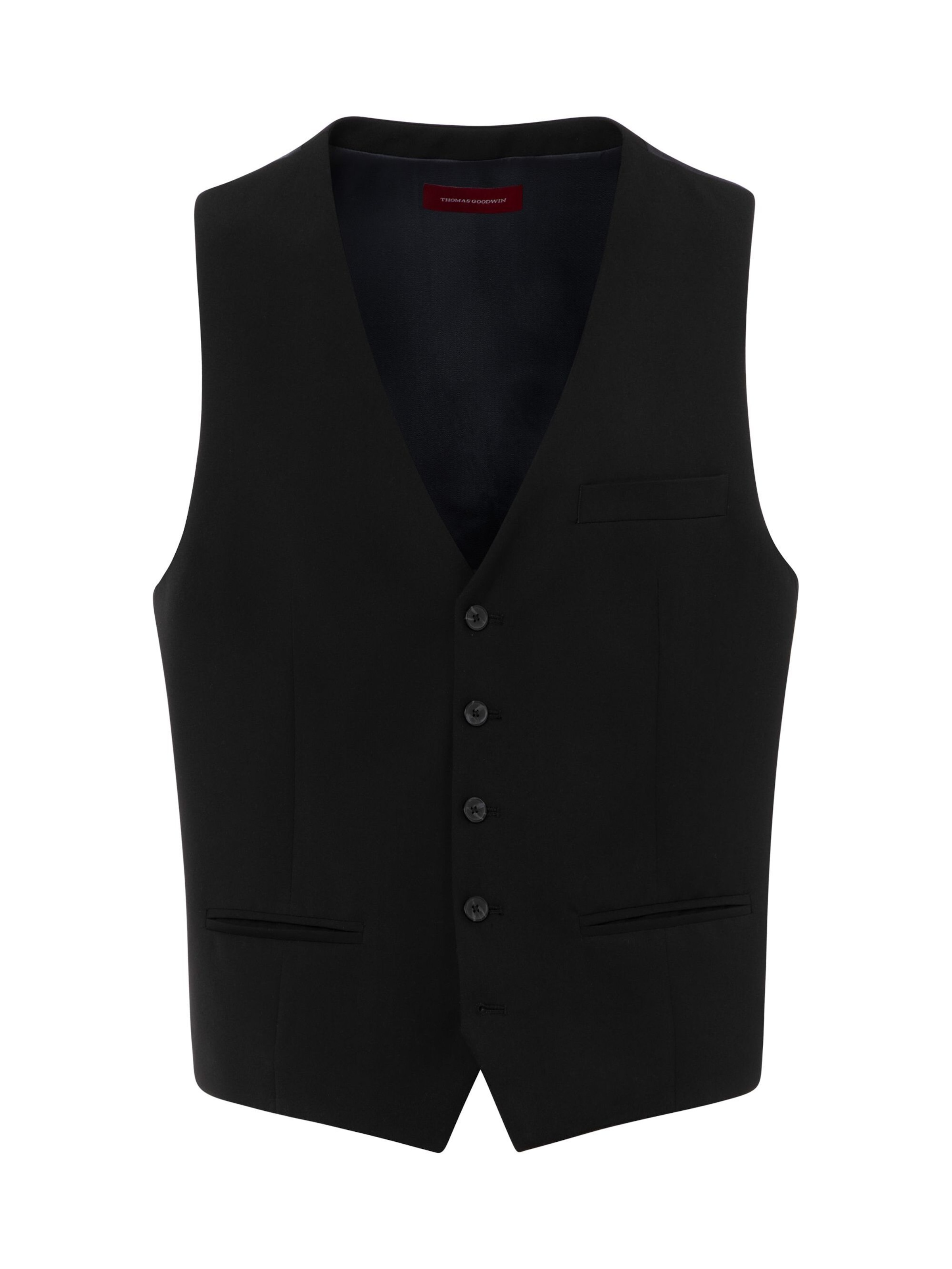 Thomas Goodwin Anzugweste 2842-20039 in Schwarz: Vorderseite