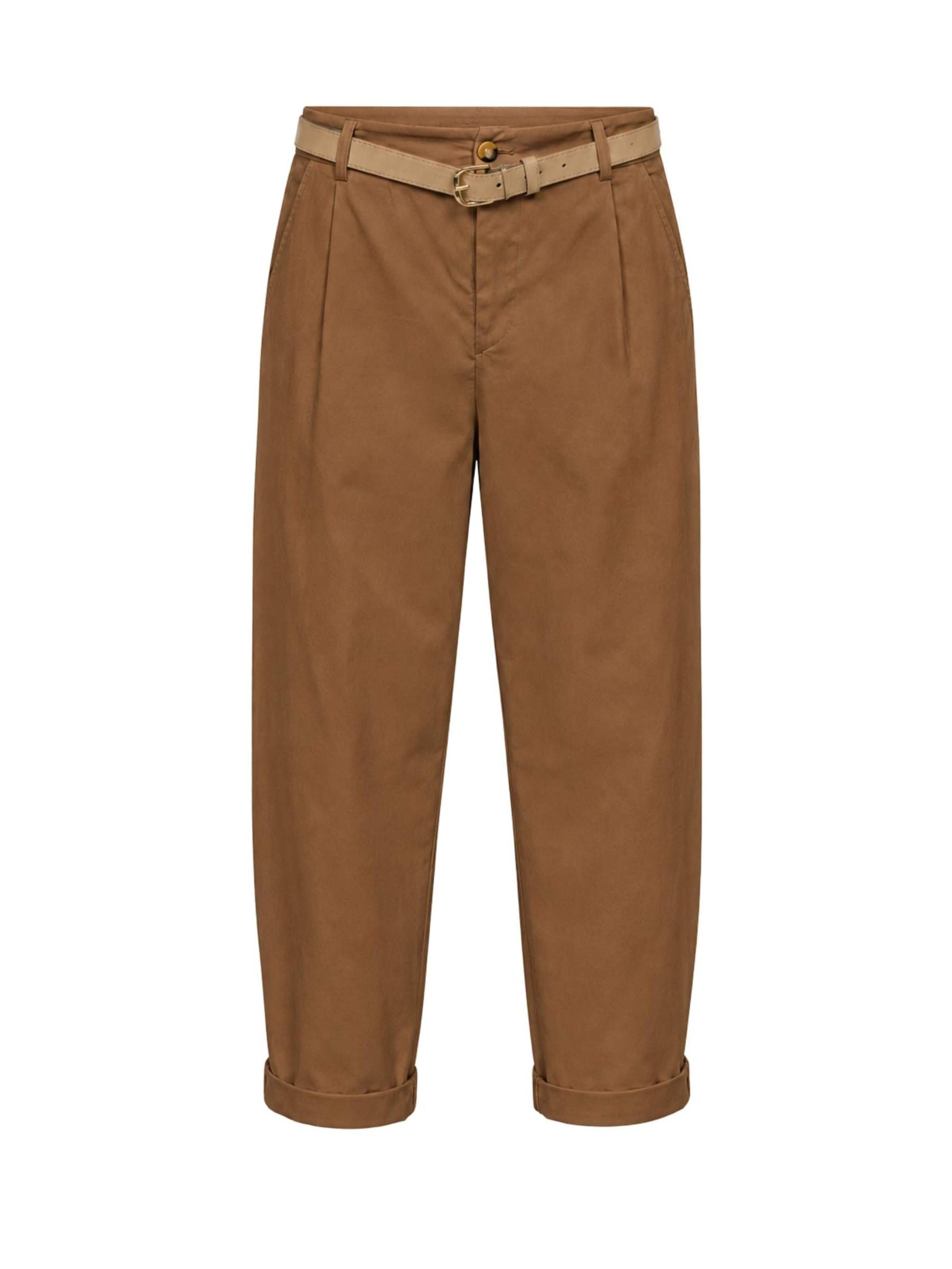 IMPERIAL Regular Broek in Bruin: voorkant