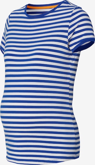 Tricou Esprit Maternity pe albastru gențiană / alb murdar, Vizualizare produs