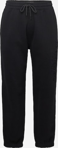 Abercrombie & Fitch - Tapered Pantalón 'EMEA-EX' en negro: frente
