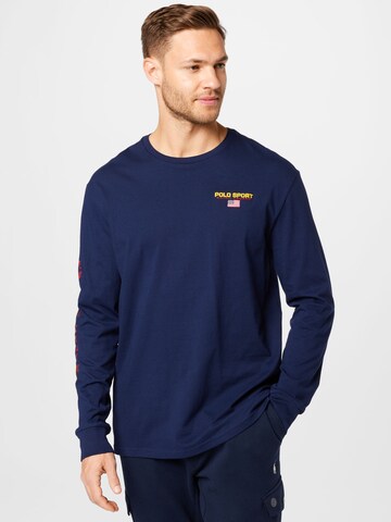 T-Shirt Polo Ralph Lauren en bleu : devant