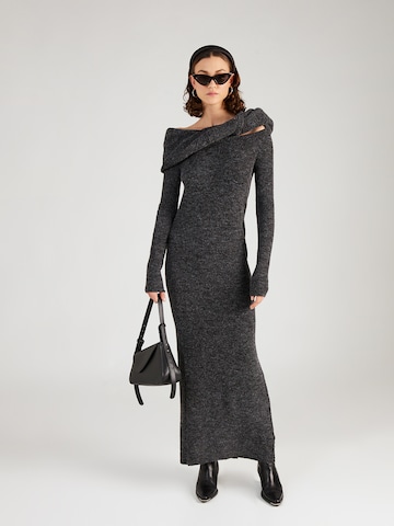 TOPSHOP Knitted dress in Grey