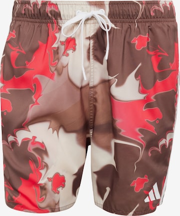 ADIDAS SPORTSWEAR - Bermudas 'Tie-Dye 5-Inch' en rojo: frente