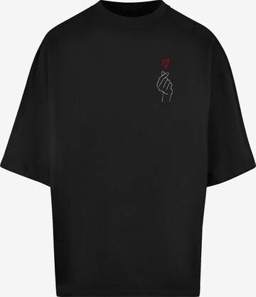 Merchcode Shirt 'K Heart' in Black: front