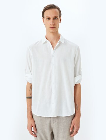Koton Regular fit Button Up Shirt in White: front