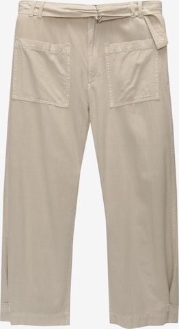 Pull&Bear Regular Hose in Beige: Vorderseite