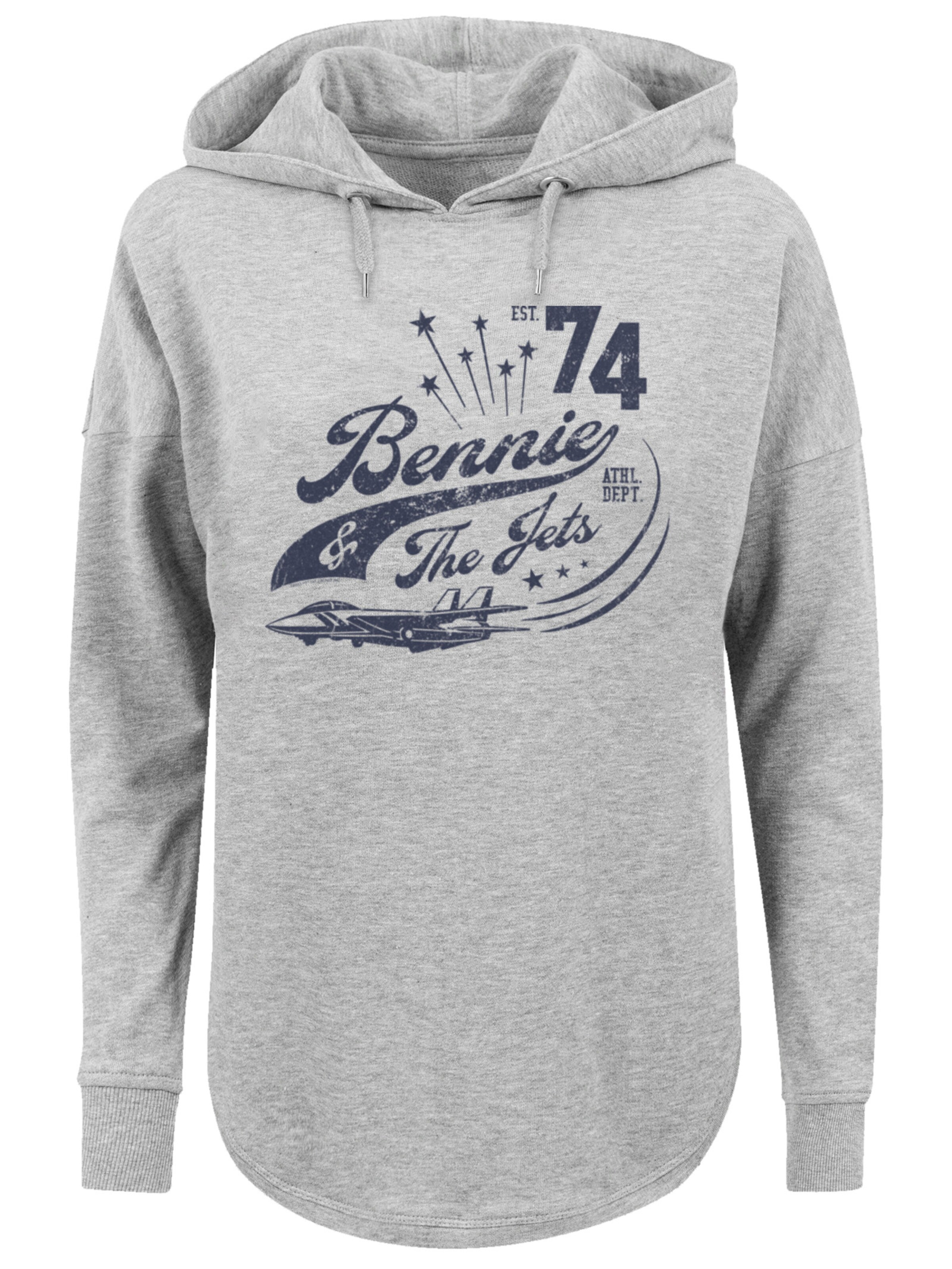F4NT4STIC Sweatshirt  'Elton John Bennie And The Jets' in navy / grau, Produktansicht