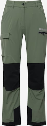 Regular Pantalon fonctionnel Ulla Popken en vert : devant