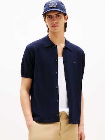 TOMMY HILFIGER Regular Fit Hemd 'ESSENTIAL' in Blau: Vorderseite