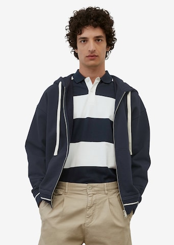 Veste de survêtement Marc O'Polo en bleu : devant