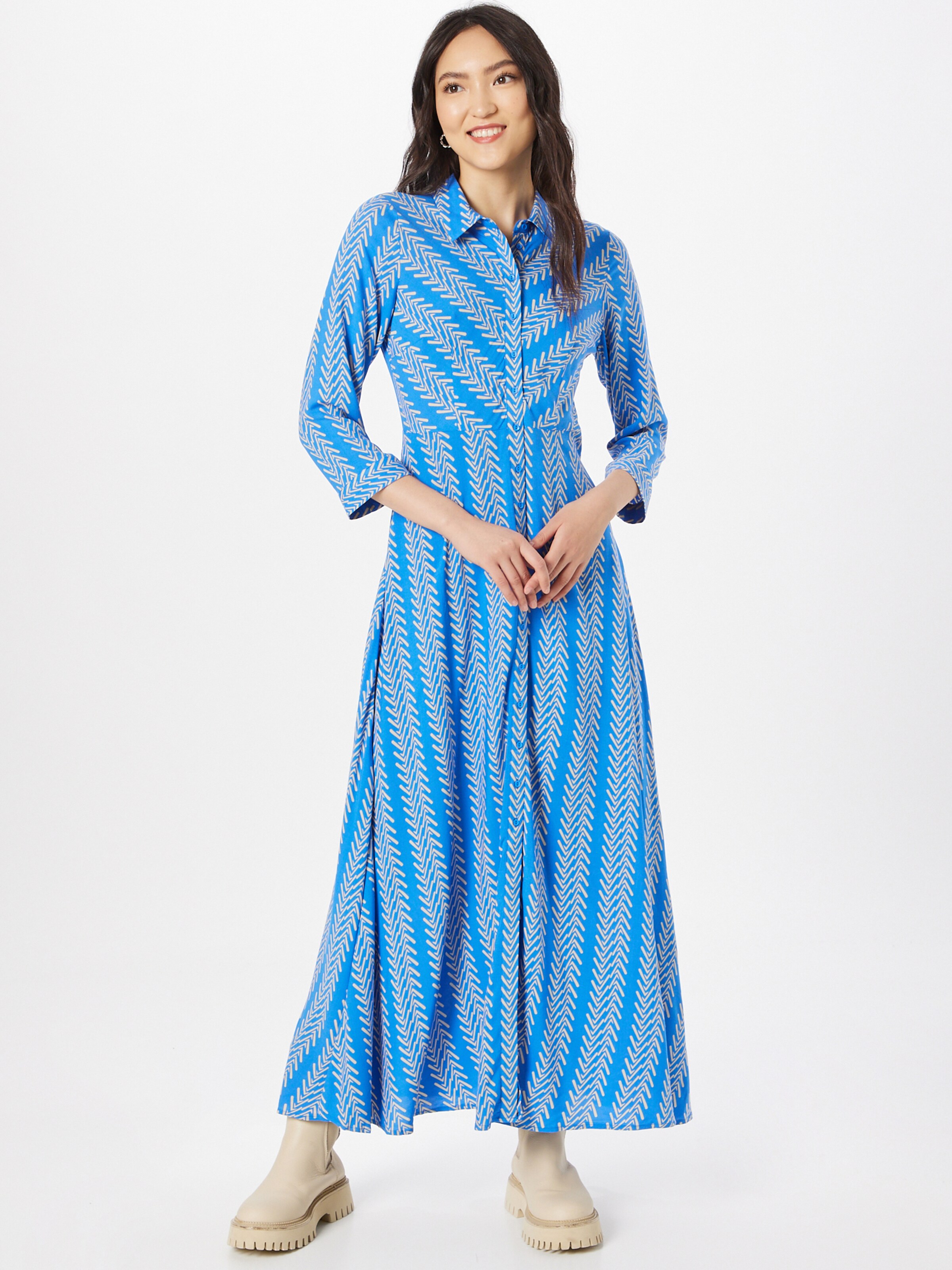 Femme Robe-chemise 'SAVANNA' Y.A.S en Bleu Ciel 