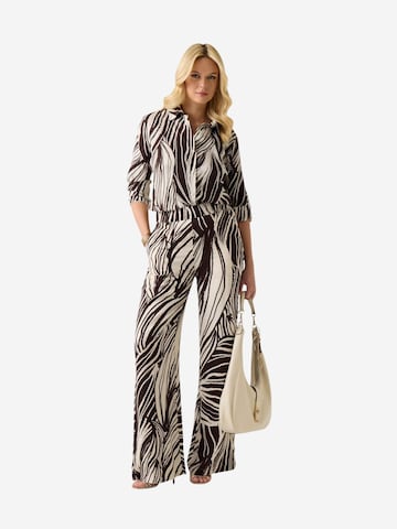 GUESS - Pierna ancha Pantalón 'BASTIENNE WIDE LEG TROUSER W6GB19 W1972' en marrón