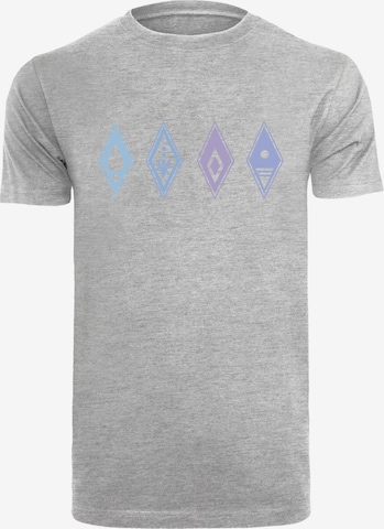 F4NT4STIC T-Shirt 'Disney Frozen 2 Symbols' in Grau: predná strana