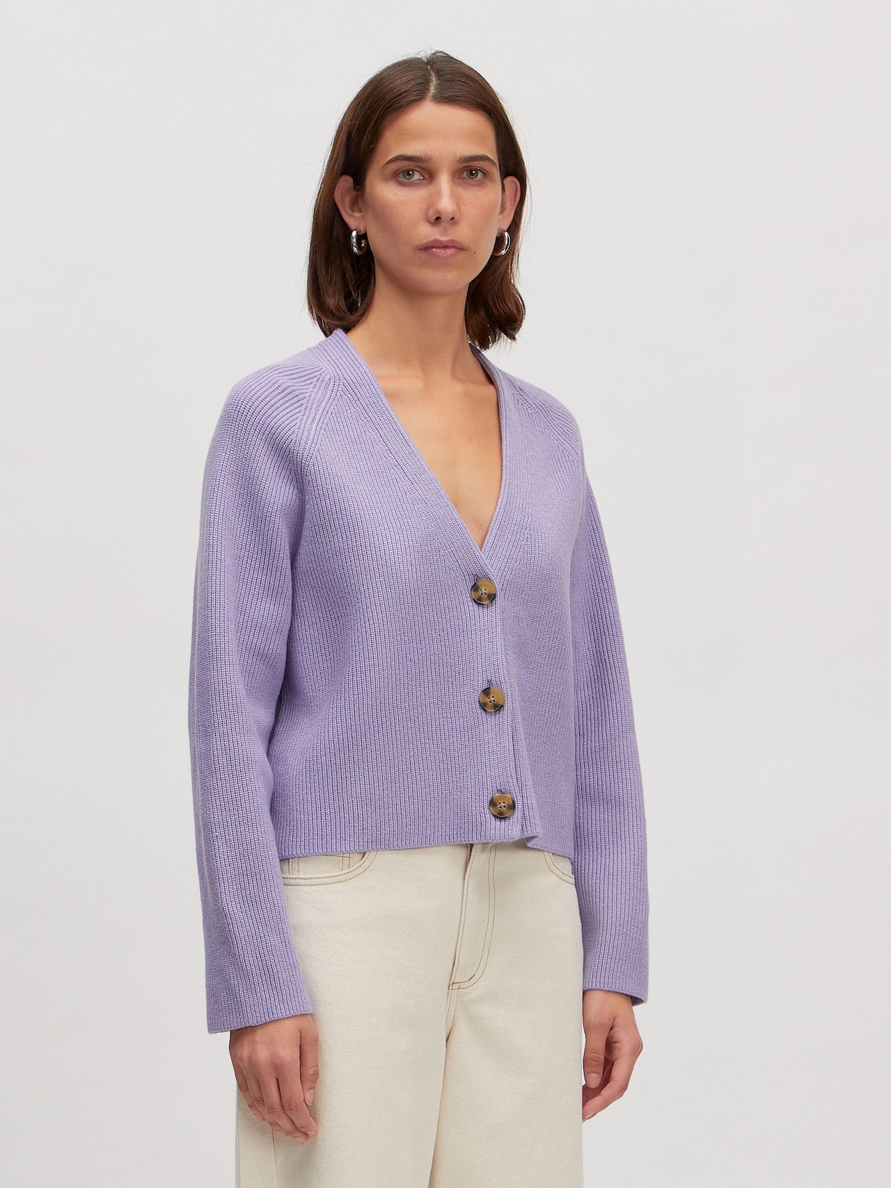 EDITED Produkte Strickjacke 'Logan' lila