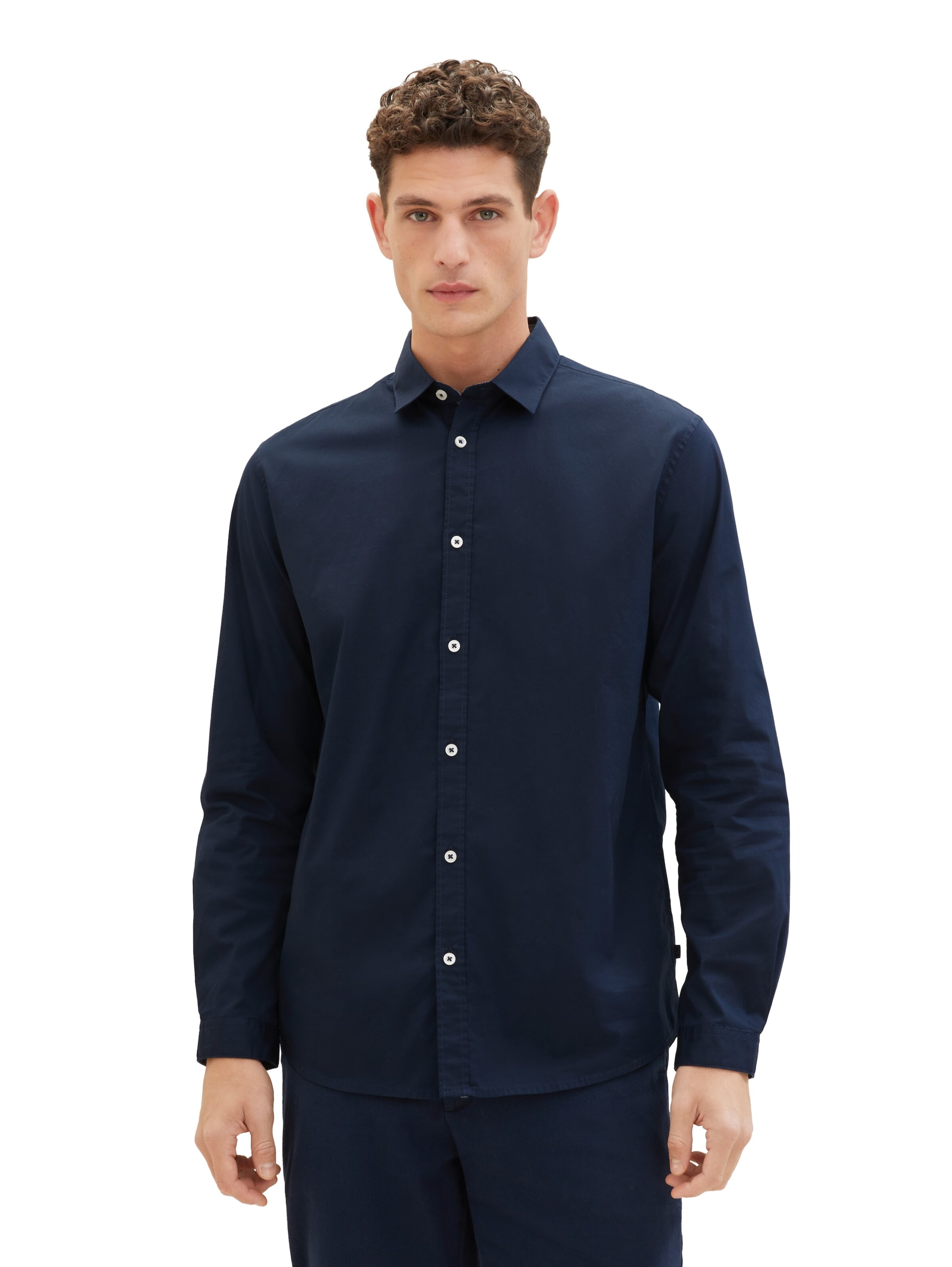 TOM TAILOR Comfort Fit Hemd in Blau