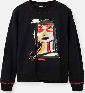 Sweat-shirt Desigual en noir : devant