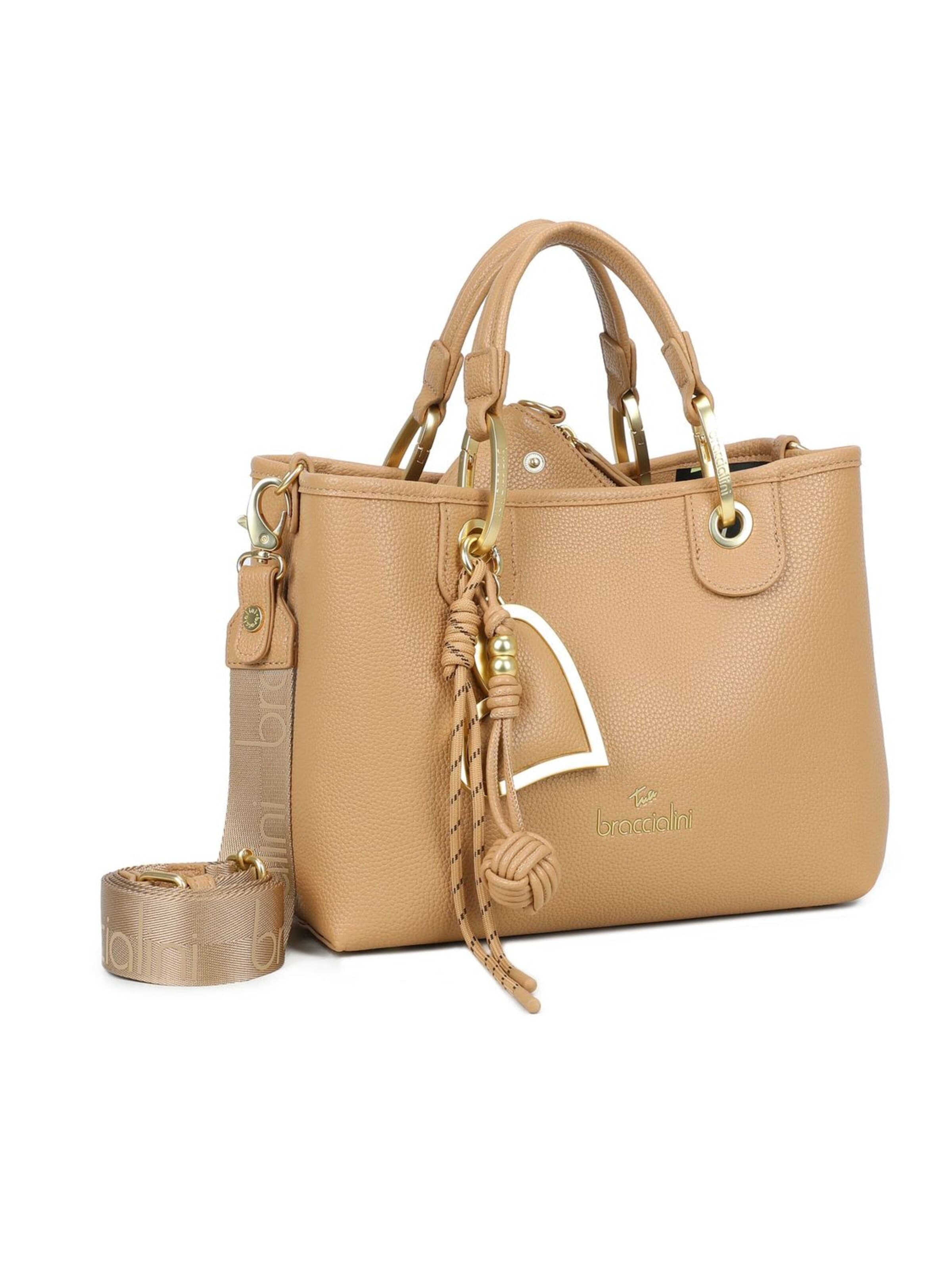 Borsa a mano 'Beth' di Braccialini in beige