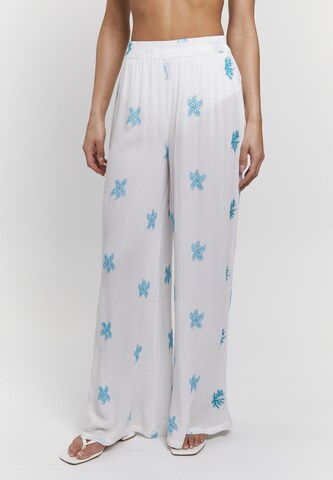 South Beach Regular Broek in Wit: voorkant