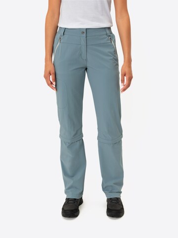 VAUDE Regular Outdoor trousers 'Farley' in Blue: front