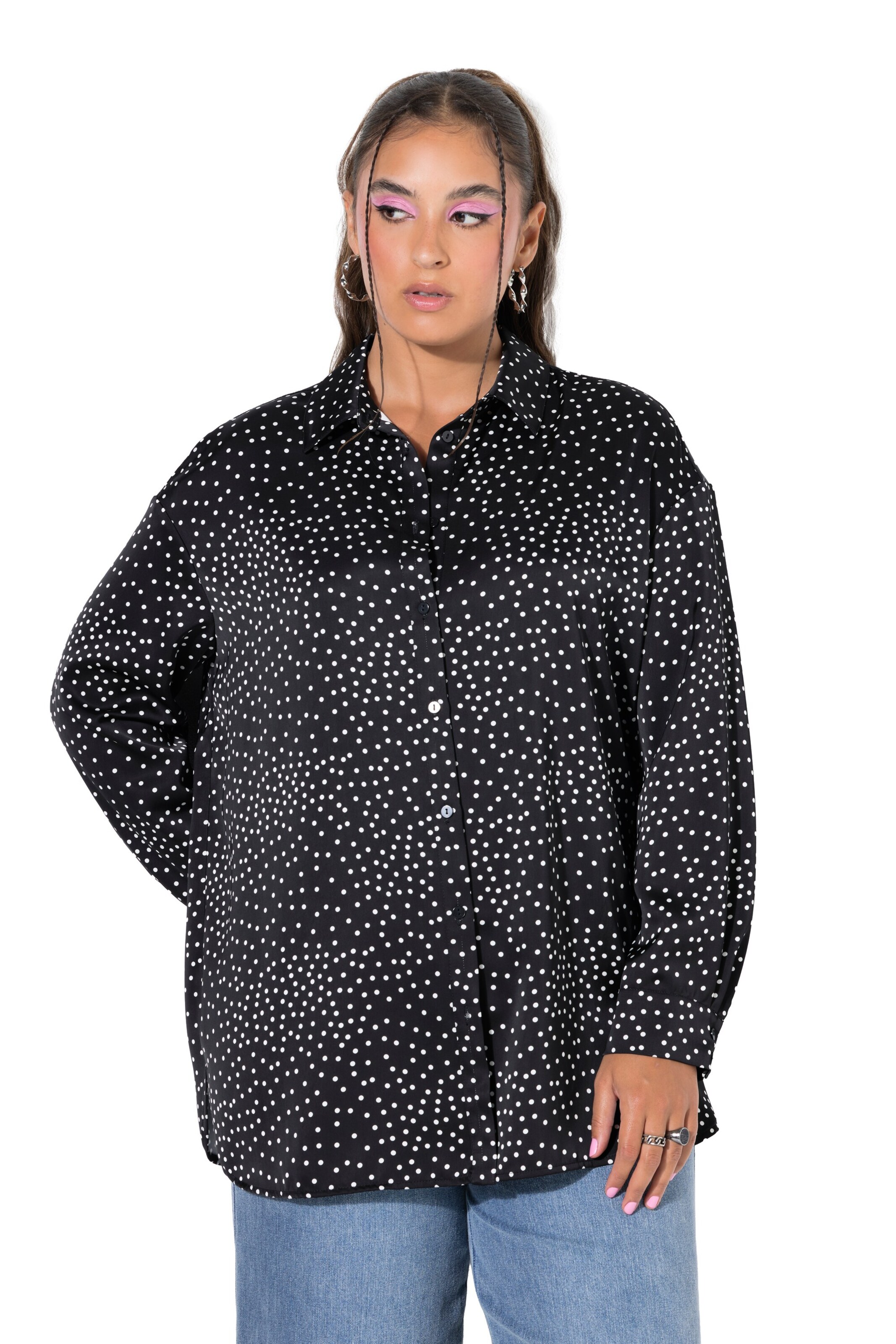Studio Untold Blouse in Zwart: voorkant